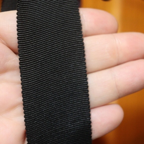 Banana Republic Little Black Dress Wool Blend Career Dress Ruffle Bodice 14 - Picture 8 of 12